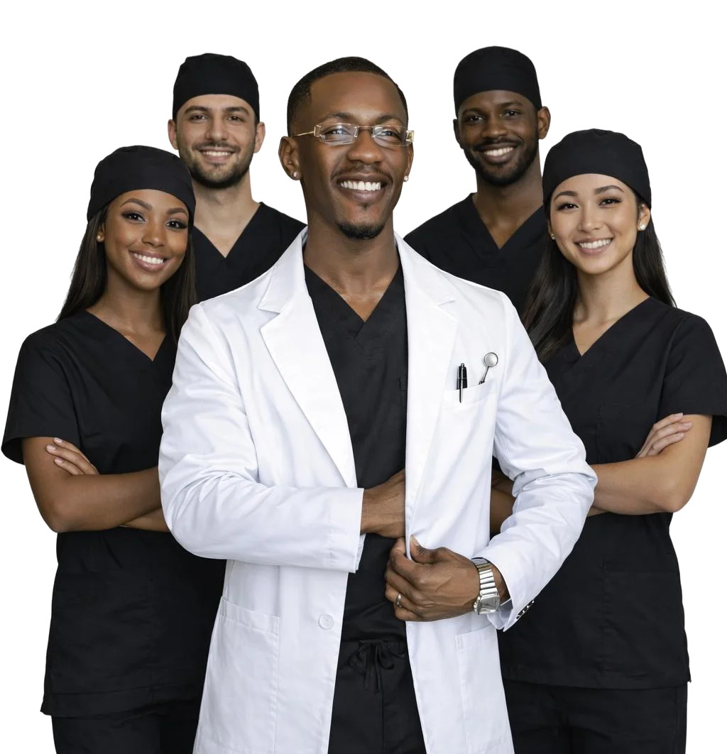 Dr. Franklin Anya and the Douglasville Cosmetic Implant & Dental Studio team